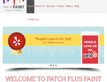 Tablet Screenshot of patchpluspaint.com